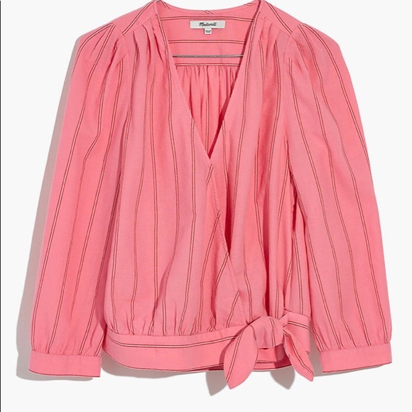 Madewell cropped wrap top - Picture 1 of 3